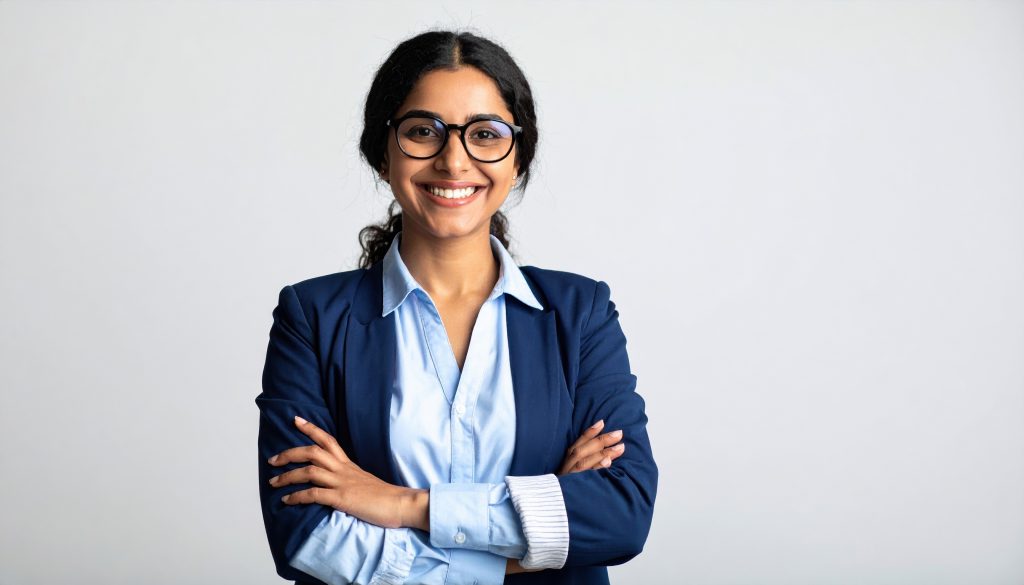 Vecteezy A Woman In Glasses And A Blue Shirt 69689533 1024x585