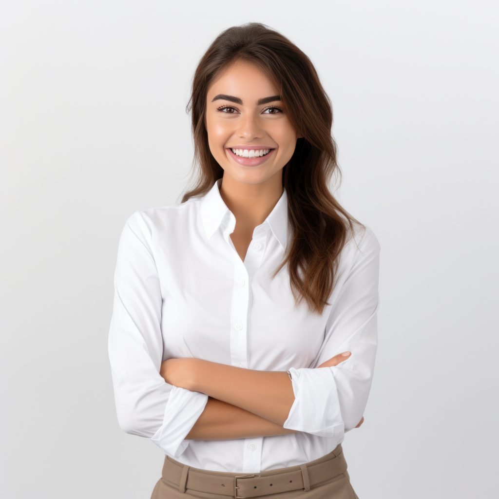 Vecteezy Cheerful Brunette Business Woman Isolated 29563924 1024x1024